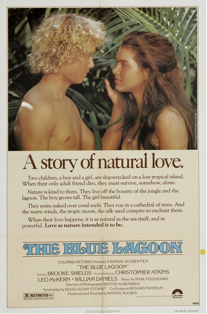 Blue Lagoon (Columbia, 1980).- Movie Poster Reprint