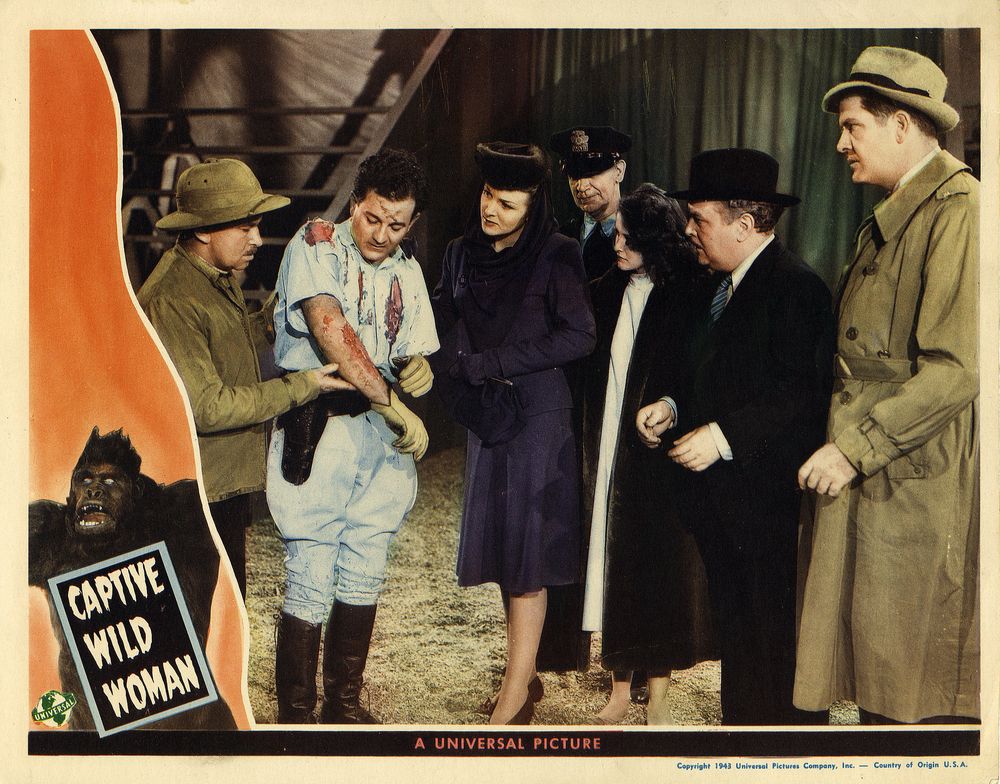 Captive Wild Woman (Universal, 1943) - Movie Poster Reprint