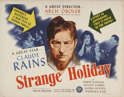 Strange Holiday (Elite Pictures, 1946).- Movie Poster Reprint