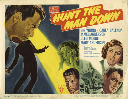 Hunt the Man Down (RKO, 1950).- Movie Poster Reprint