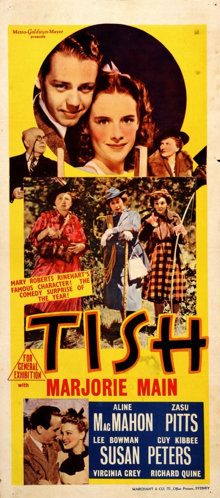 Tish (MGM, 1942). Australian Daybill (13" X 30").- Movie Poster Reprint