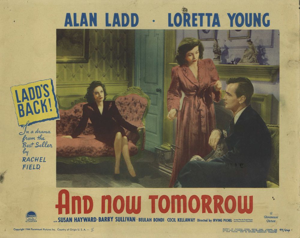 And Now Tomorrow (Paramount, 1944) - Movie Poster Reprint