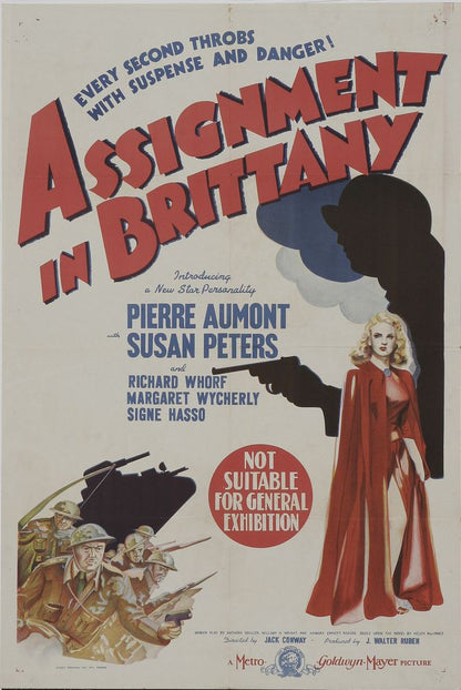 Assignment in Brittany (MGM, 1943) Australian - Movie Poster Reprint