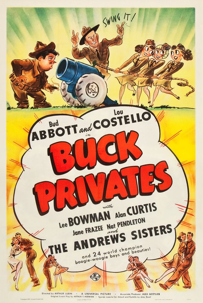 Buck Privates (Universal, 1941) - Movie Poster Reprint
