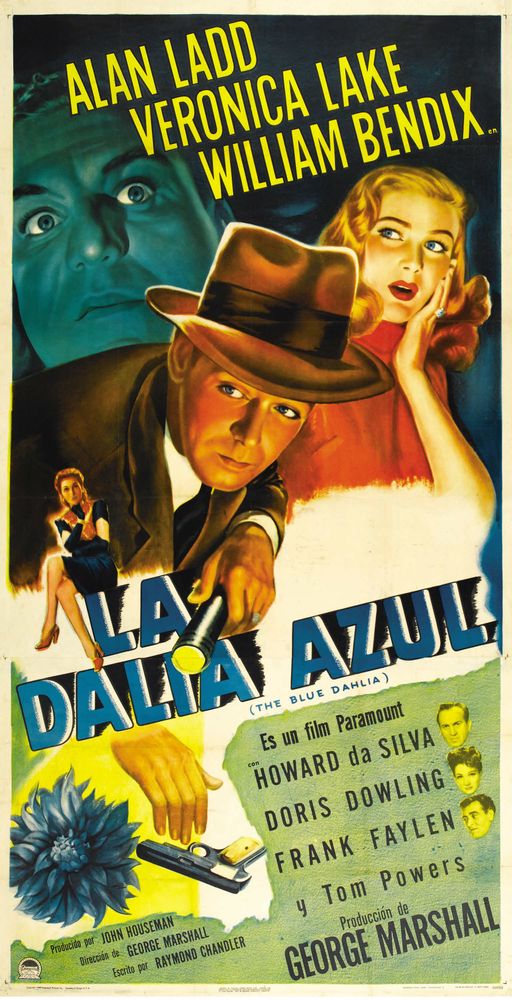 The Blue Dahlia (Paramount, 1946). Spanish- Movie Poster Reprint