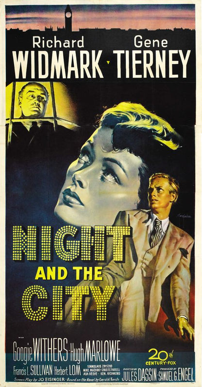 Night and the City (20th Century Fox, 1950).- Movie Poster Reprint