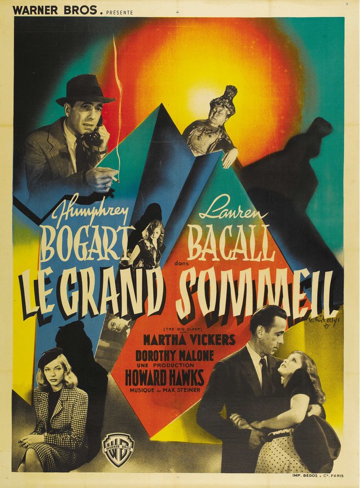 The Big Sleep (Warner Brothers, 1946). French- Movie Poster Reprint