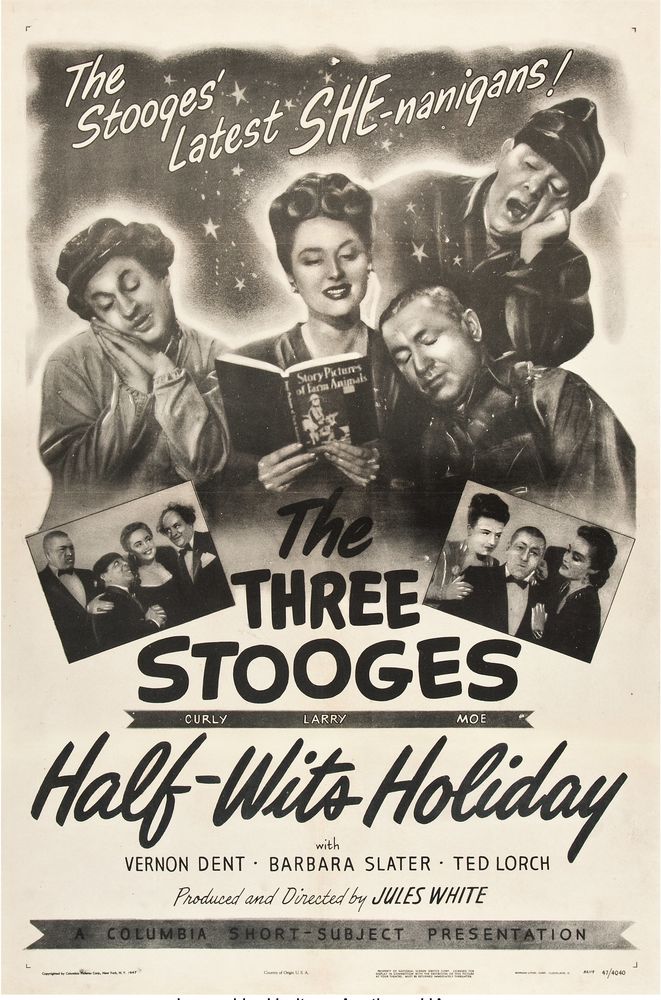 Half-Wits Holiday (Columbia, 1947).- Movie Poster Reprint