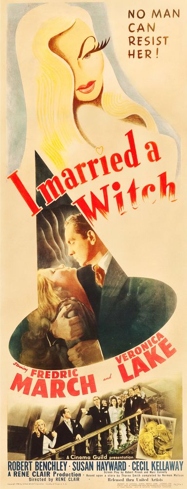 I Married a Witch (United Artists, 1942).- Movie Poster Reprint