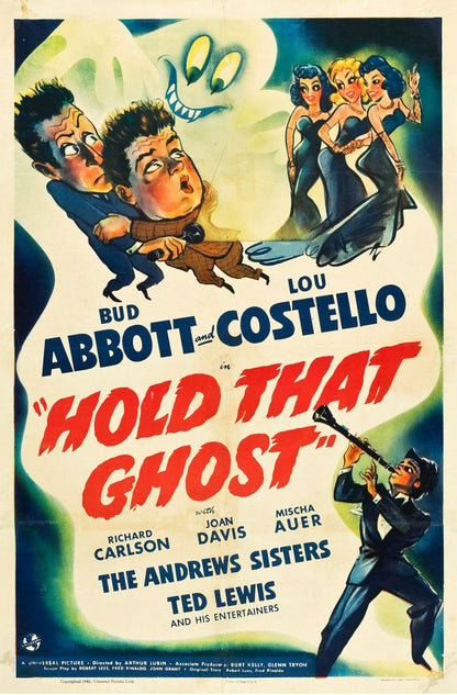 Hold That Ghost (Universal, 1941).- Movie Poster Reprint