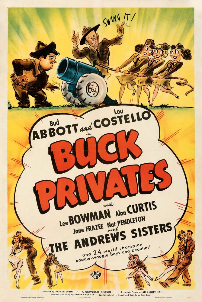 Buck Privates (Universal, 1941) - Movie Poster Reprint