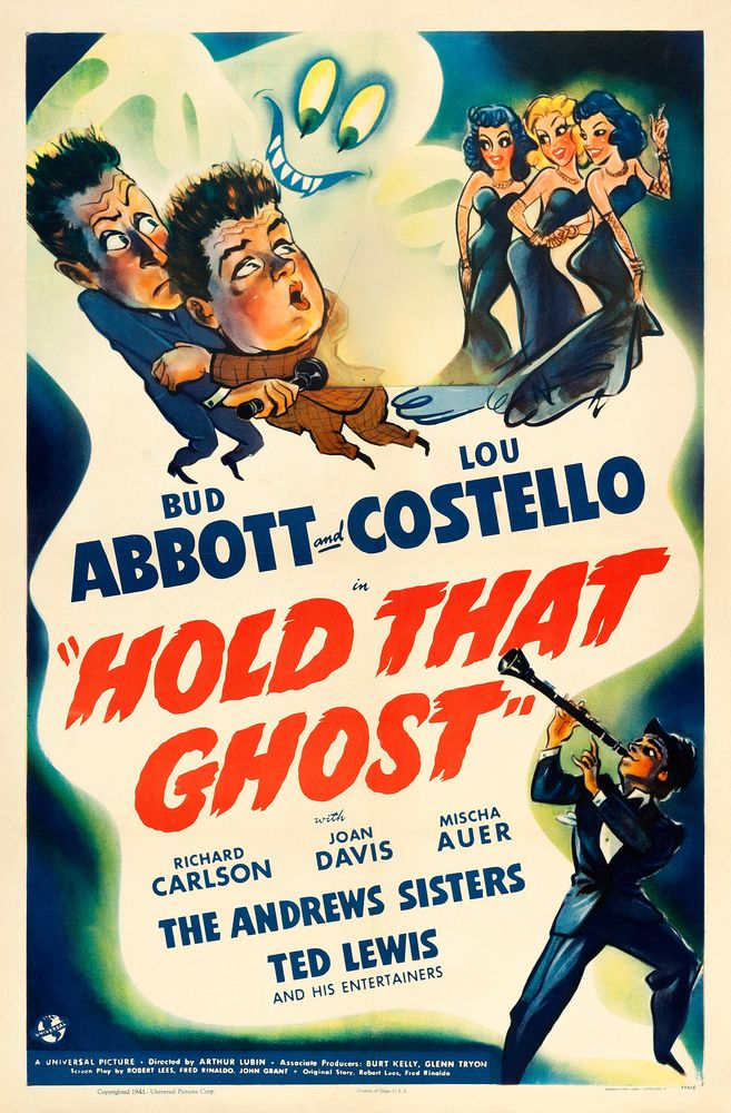 Hold That Ghost (Universal, 1941).- Movie Poster Reprint