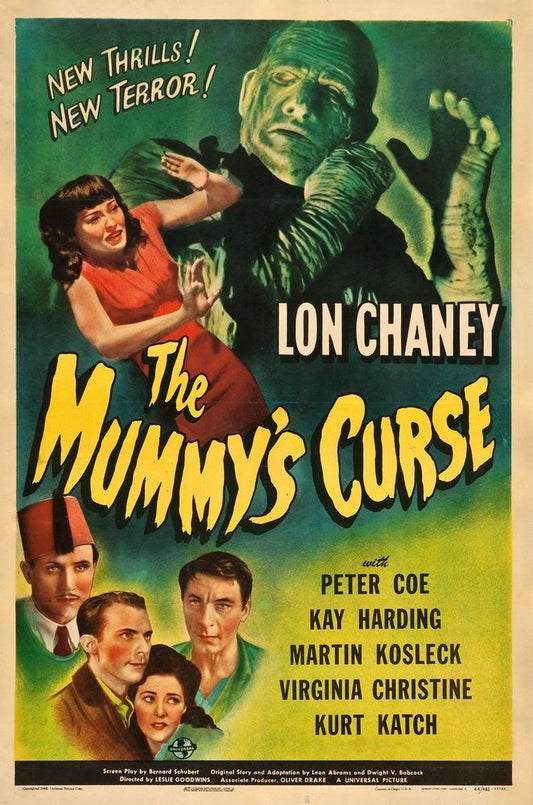 The Mummy's Curse (Universal, 1944).- Movie Poster Reprint