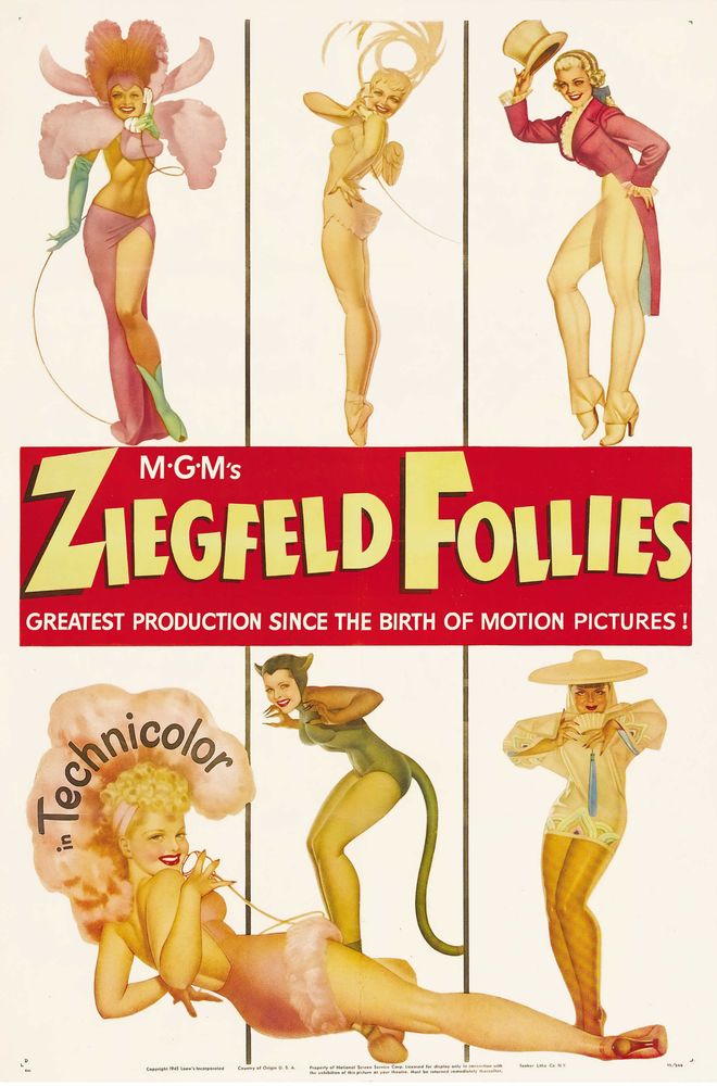 Ziegfeld Follies (MGM, 1946).- Movie Poster Reprint