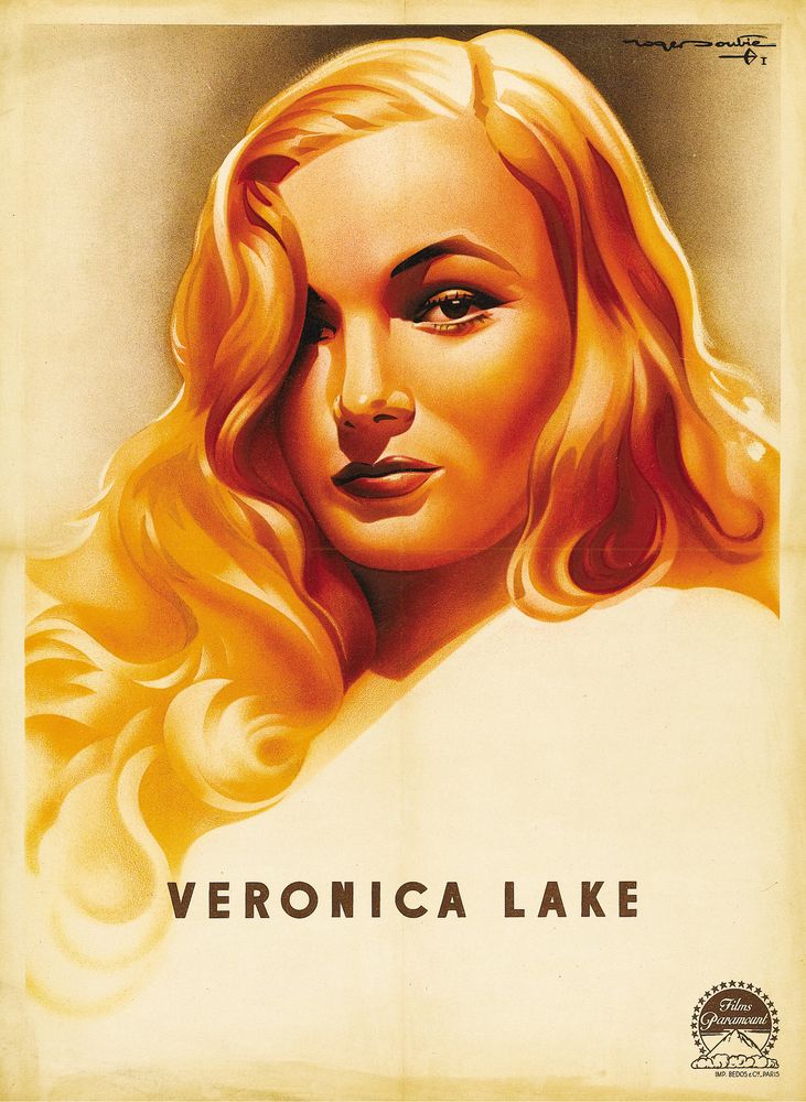 Veronica Lake (Paramount, 1944). French Poster- Movie Poster Reprint