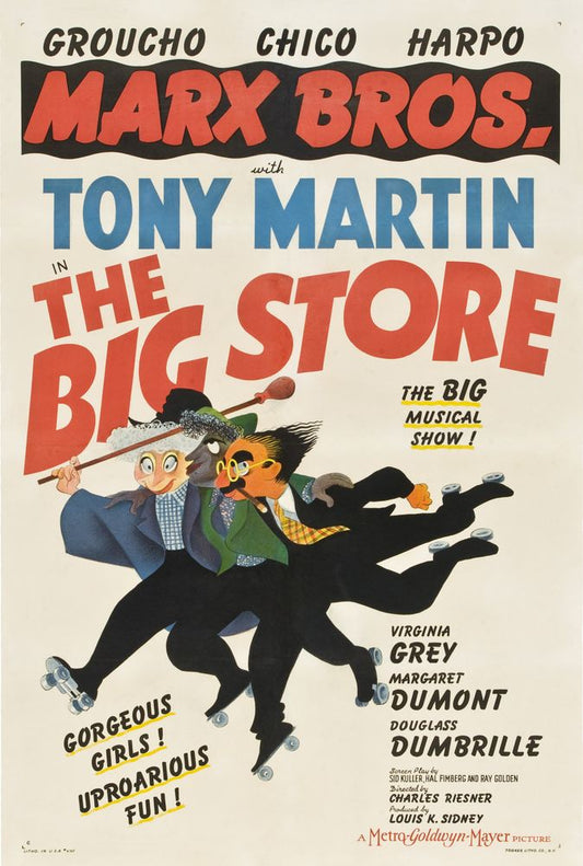 The Big Store (MGM, 1941). Style C.- Movie Poster Reprint