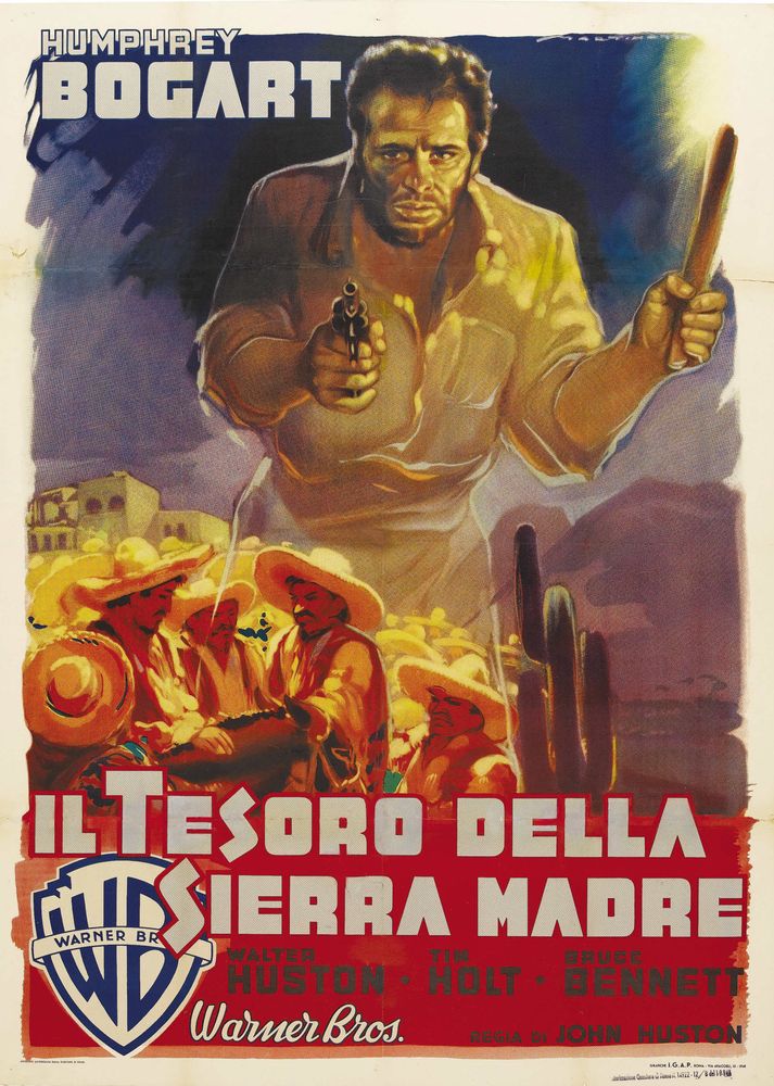 The Treasure of the Sierra Madre (Warner Brothers, 1948). Italian- Movie Poster Reprint