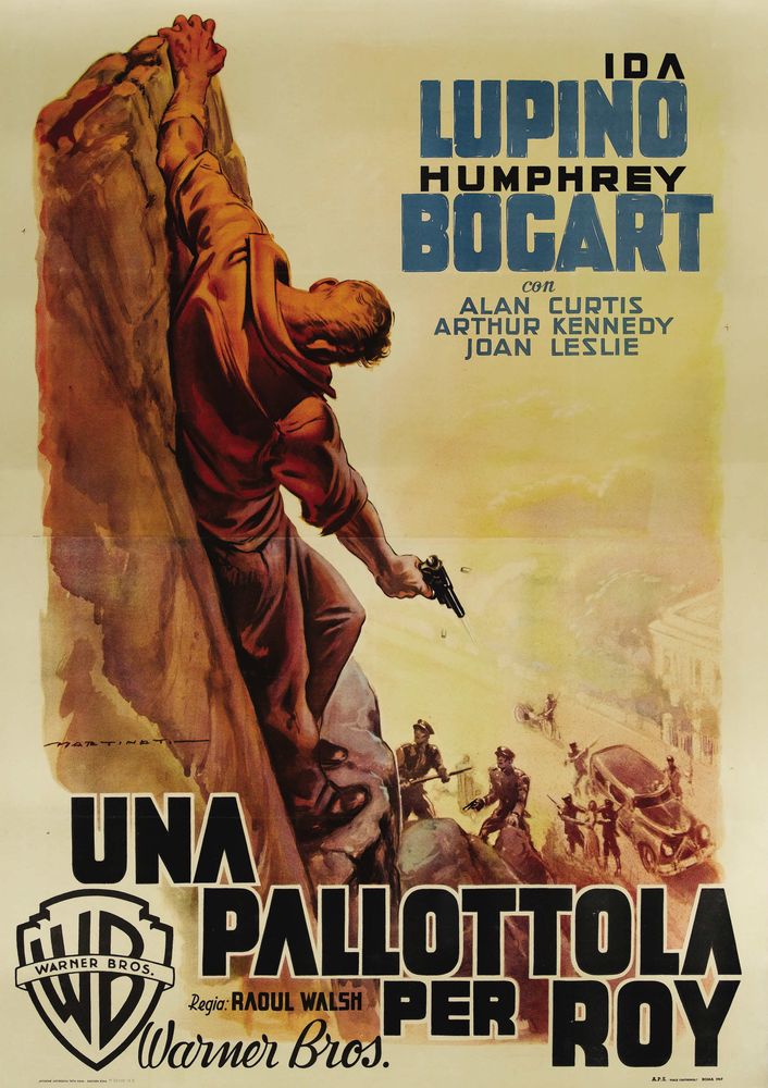 High Sierra (Warner Brothers, 1949 Post War Release). Italian- Movie Poster Reprint