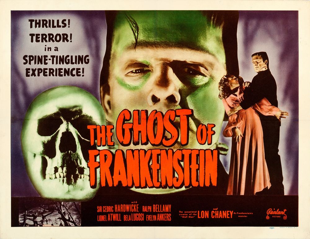 The Ghost of Frankenstein (Realart, R-1948)- Movie Poster Reprint