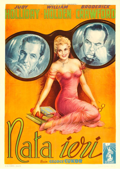 Born Yesterday (Columbia, 1951). Italian, Anselmo Ballester Artwork - Movie Poster Reprint