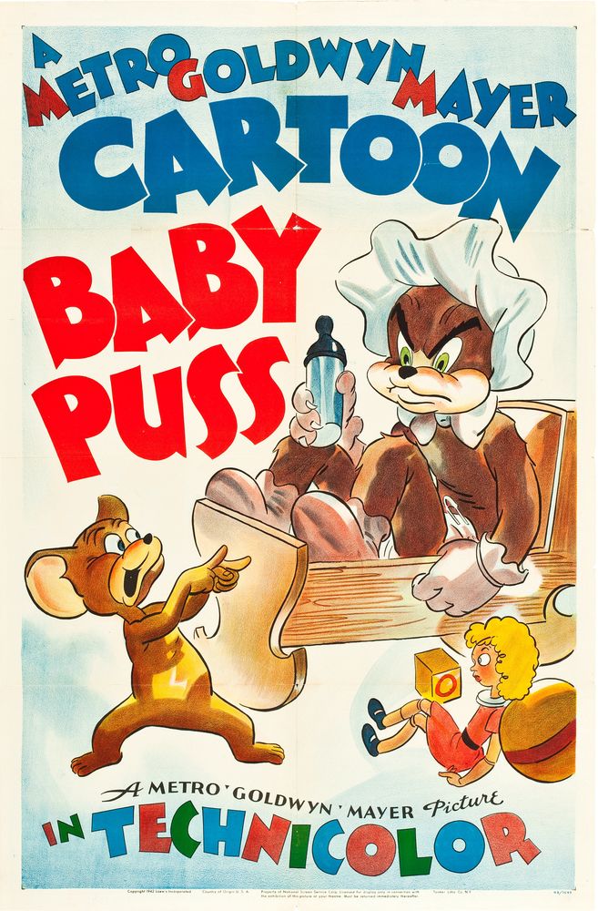 Baby Puss (MGM, 1943) - Movie Poster Reprint