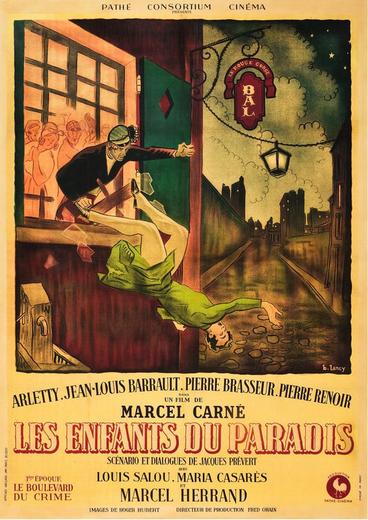 Children of Paradise (Les Enfants du Paradis) Part 1. French- Movie Poster Reprint