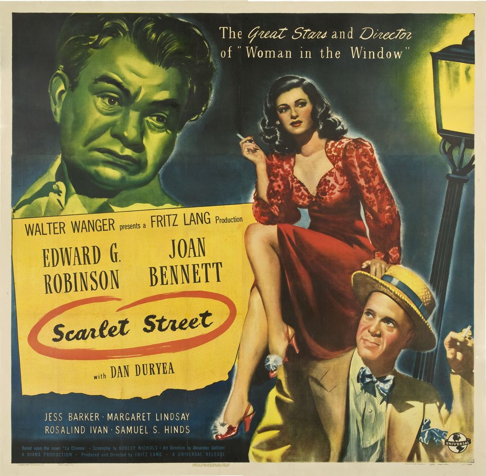 Scarlet Street (Universal, 1945)- Movie Poster Reprint