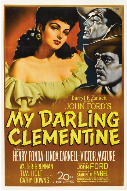 My Darling Clementine (20th Century Fox, 1946).- Movie Poster Reprint
