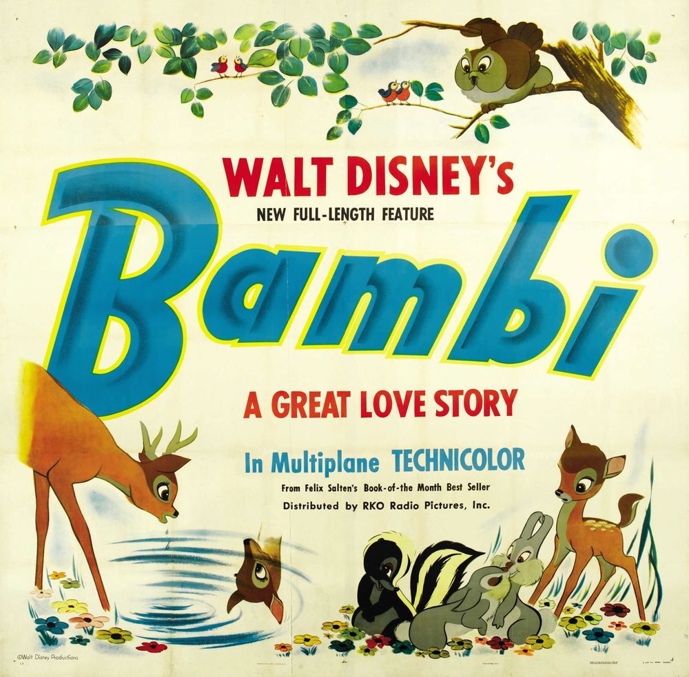 Bambi (RKO, 1942) - Movie Poster Reprint