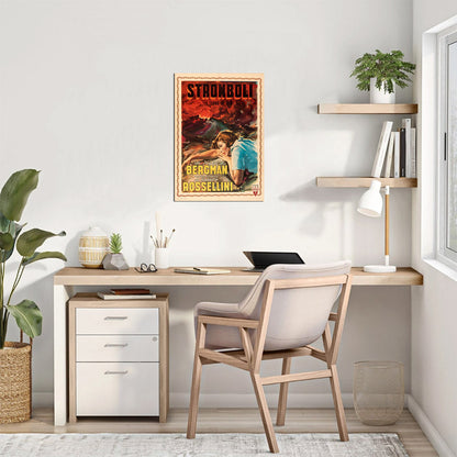 Stromboli (RKO, 1950). Italian, Angelo Cesselon Artwork - Movie Poster Reprint