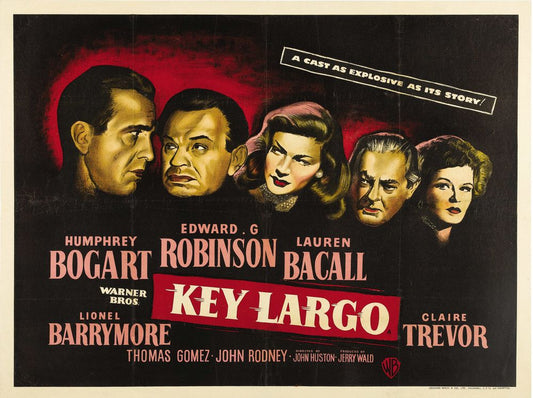 Key Largo (Warner Brothers, 1948). British- Movie Poster Reprint