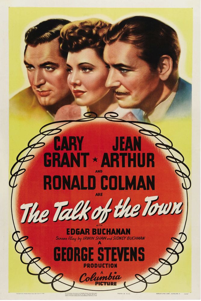 The Talk of the Town (Columbia, 1942)- Movie Poster Reprint