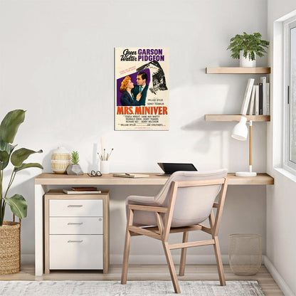 Mrs. Miniver (MGM, 1942). Style C - Movie Poster Reprint