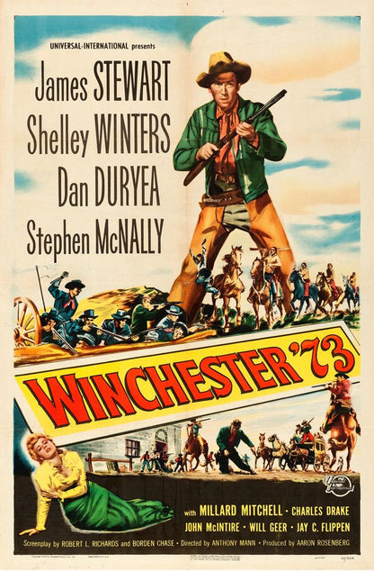 Winchester '73 (Universal International, 1950). Reynold Brown Artwork.- Movie Poster Reprint