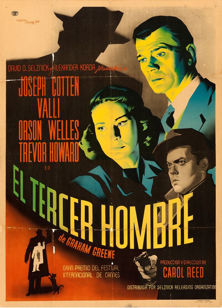 The Third Man (Selznick, 1949). Mexican- Movie Poster Reprint