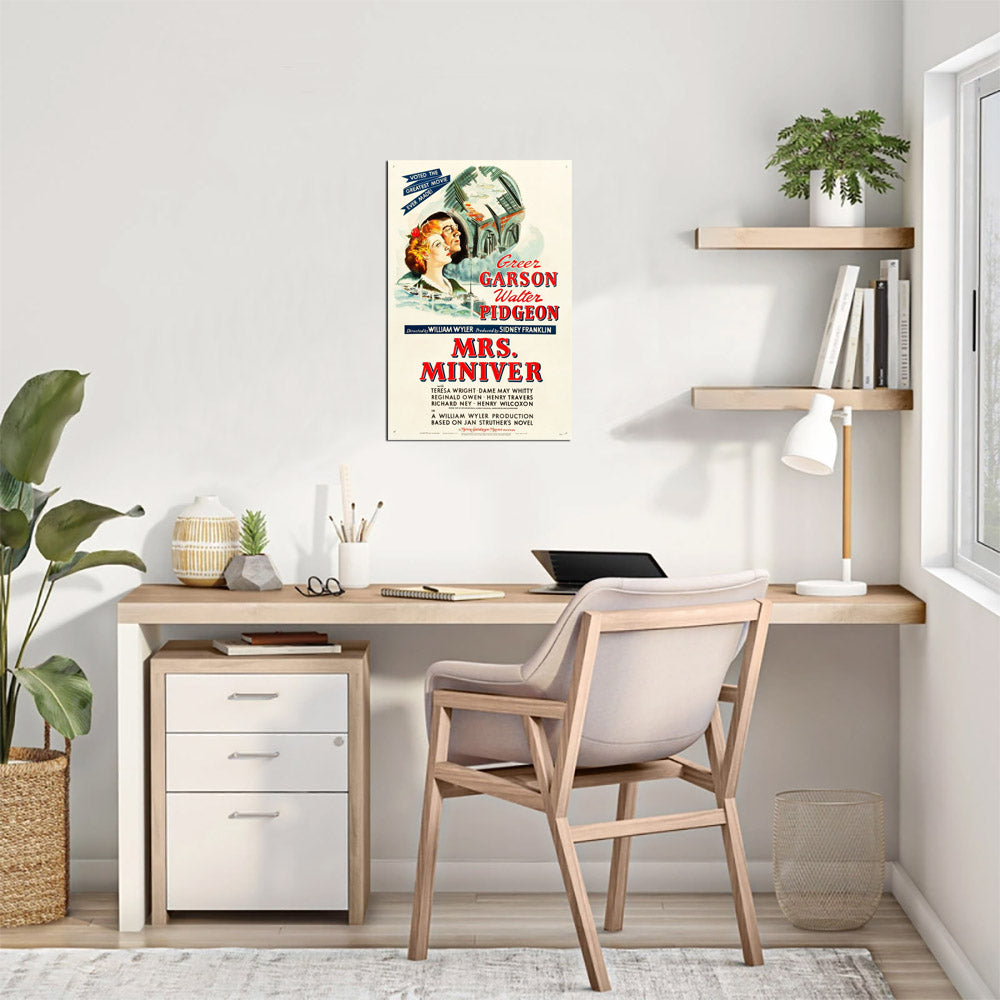 Mrs. Miniver (MGM, 1942). Style D.- Movie Poster Reprint