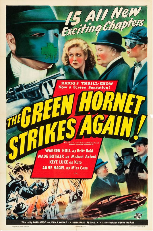 The Green Hornet Strikes Again (Universal, 1941).- Movie Poster Reprint