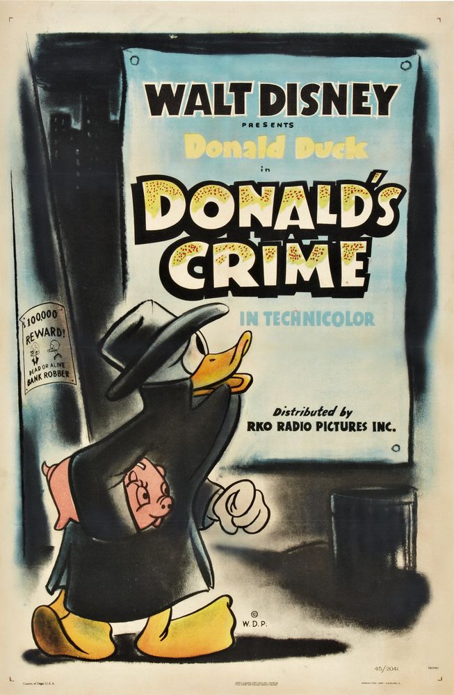 Donald's Crime (RKO, 1945).- Movie Poster Reprint