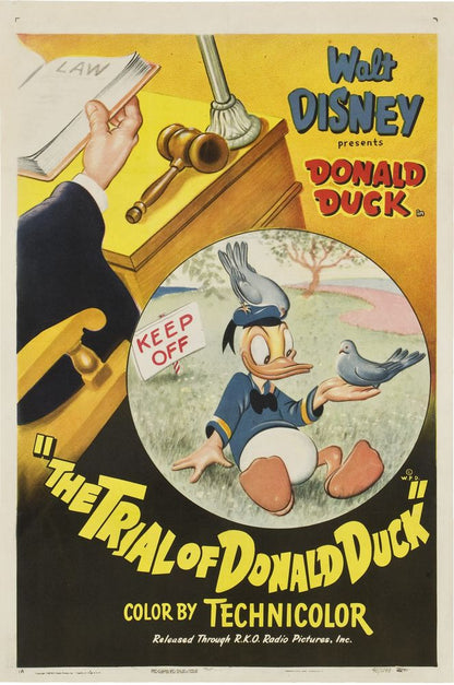 The Trial of Donald Duck (RKO, 1948).- Movie Poster Reprint