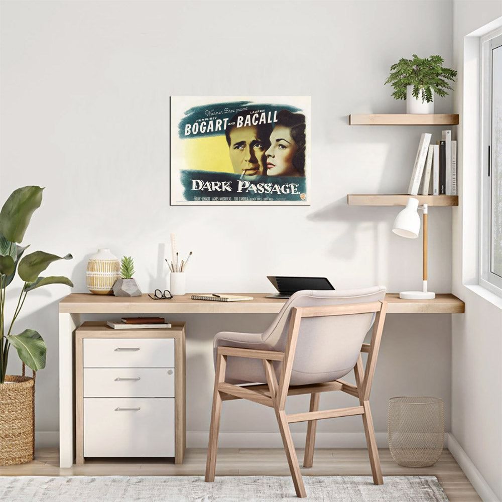 Dark Passage (Warner Brothers, 1947). Style A.- Movie Poster Reprint