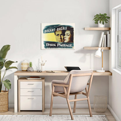 Dark Passage (Warner Brothers, 1947). Style A.- Movie Poster Reprint