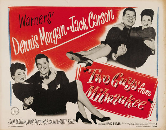 Two Guys from Milwaukee (Warner Brothers, 1946).- Movie Poster Reprint