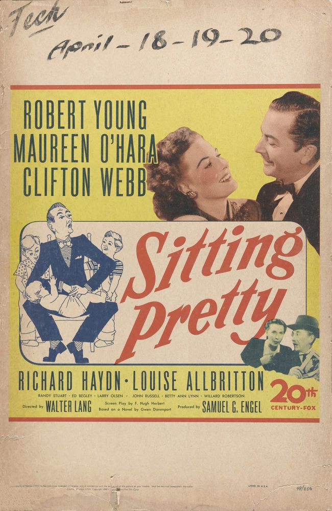 Sitting Pretty (20th Century Fox, 1948).- Movie Poster Reprint