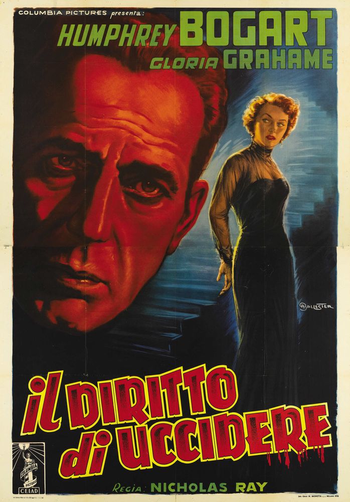 In a Lonely Place (Columbia, 1950). Italian- Movie Poster Reprint