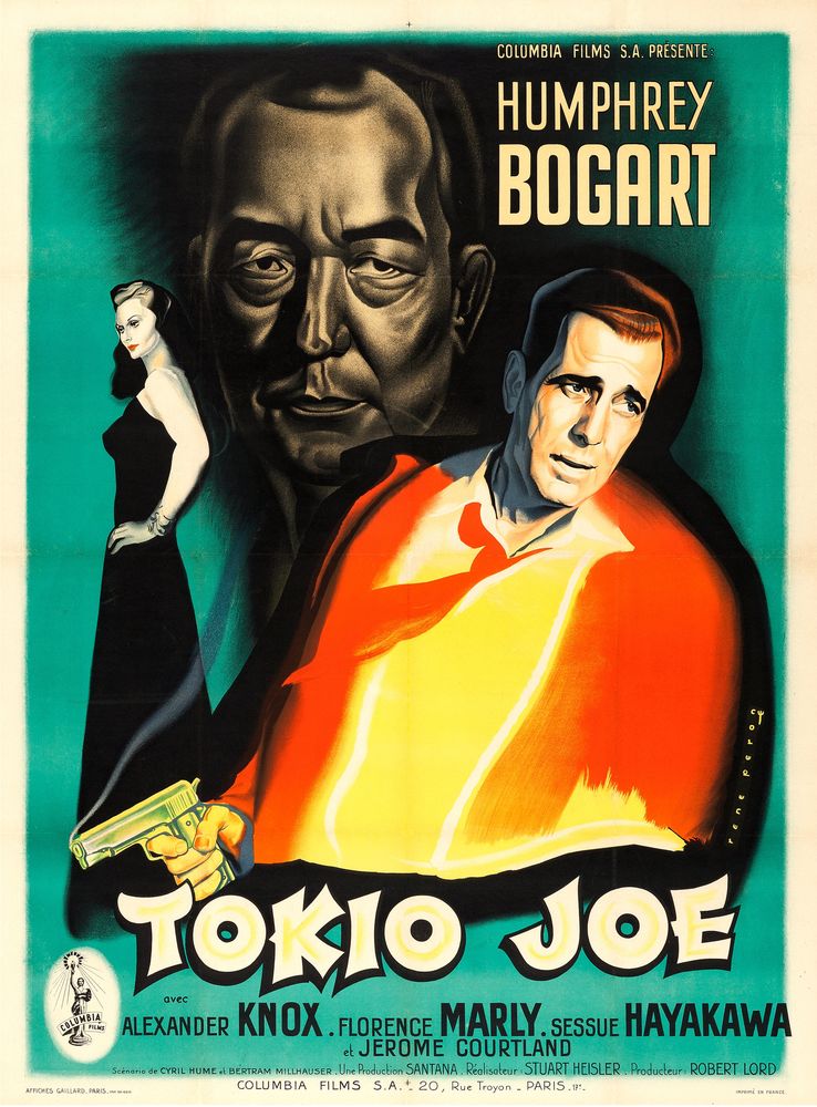 Tokyo Joe (Columbia, 1950). French, Rene Peron Artwork.- Movie Poster Reprint