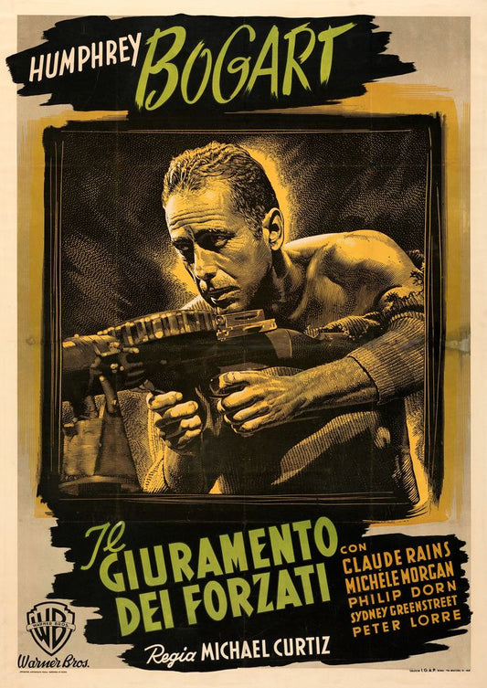 Passage to Marseille (Warner Bros., 1949). First Post-War Release Italian- Movie Poster Reprint