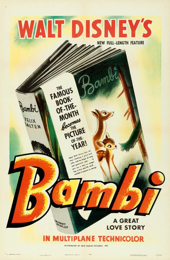 Bambi (RKO, 1942) - Movie Poster Reprint