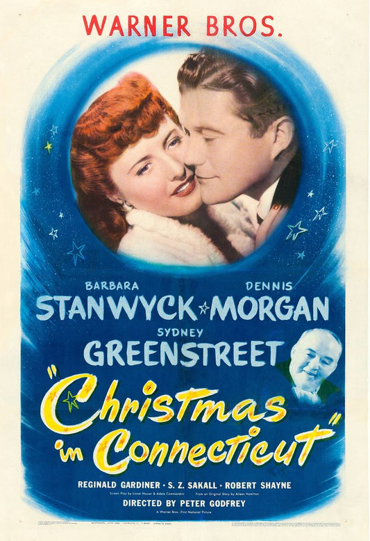 Christmas in Connecticut (Warner Brothers, 1945).- Movie Poster Reprint