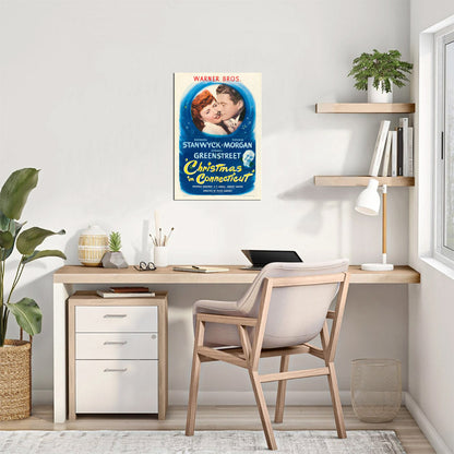 Christmas in Connecticut (Warner Brothers, 1945).- Movie Poster Reprint