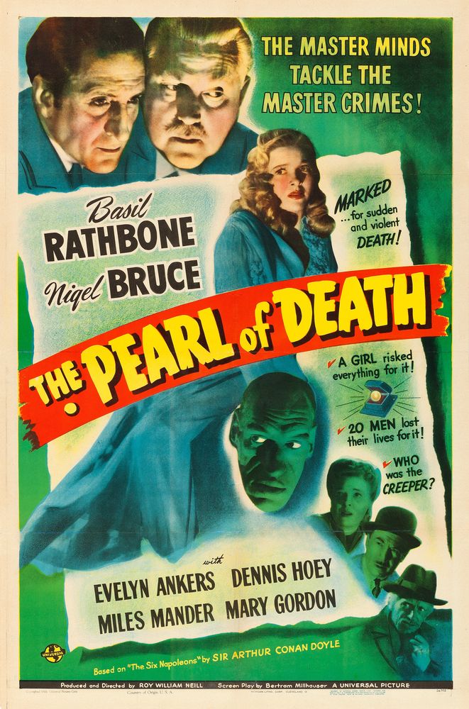 The Pearl of Death (Universal, 1944).- Movie Poster Reprint